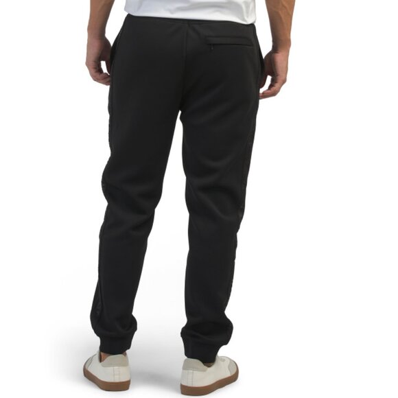 KARL LAGERFELD PARIS Black Joggers With Tonal Logo - Picture 2 of 2